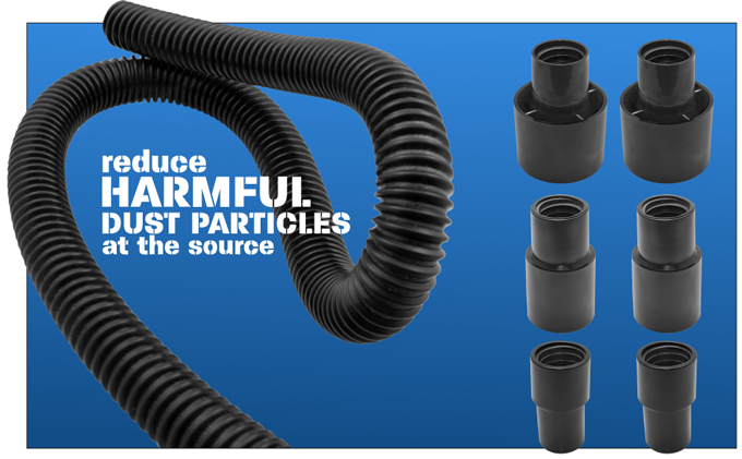 Flexible Dust Collection Hose Abrasion Resistant 2.5" x 50' #873-10250 