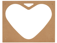 Bowl & Tray Heart Template