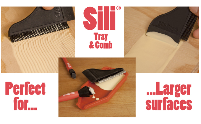 Sili Glue Pod and 3 Sili Micro Glue Brushes with Multi Purpose Sealable Lid/Glue Brush Holder • Fine Tip • Chiseled Tip and Flat