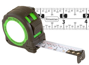 FastCap Lefty / Righty Standard Reverse 16' Tape Measure