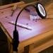 LED Magnifying Work Light w/Dual Power and Dual Mount
