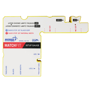 Microjig® MATCHFIT Setup Gauge