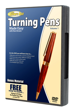 Turning Pens - 2 DVD Set
by Ron Brown