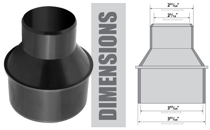 4" to 2-1/2" Reducer