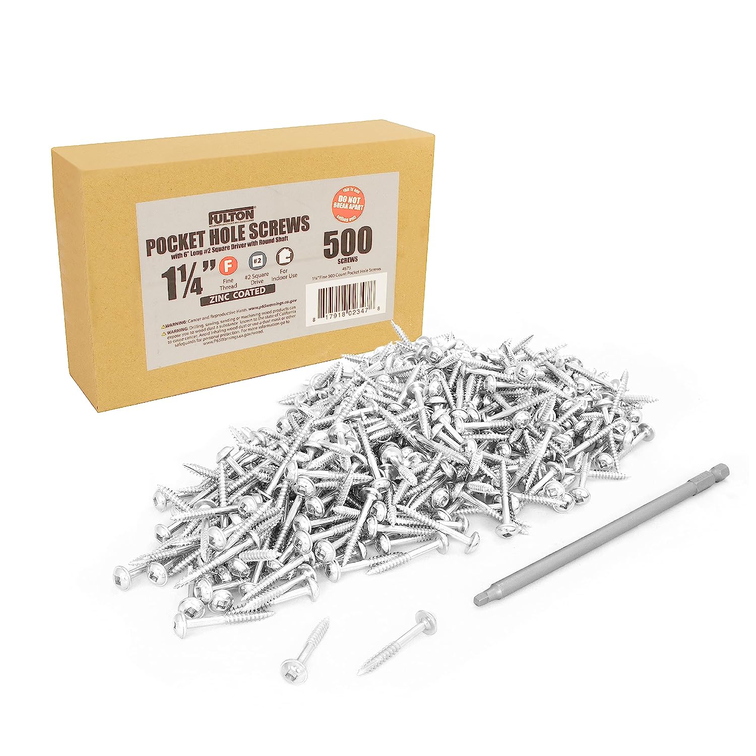 800 Piece Assorted Pocket Hole Screw Kit