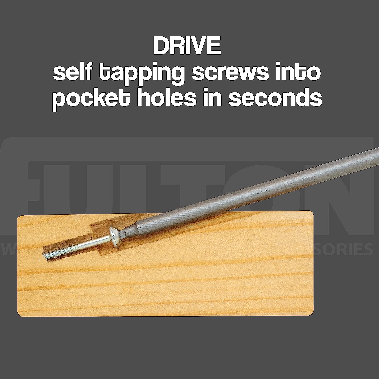 500 Zinc Self-Tapping Pocket Hole Screws - Fine Threads
