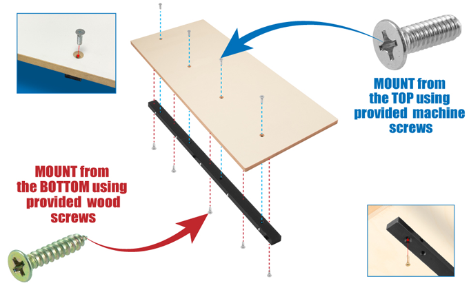 19" Precision Aluminum Miter Bar