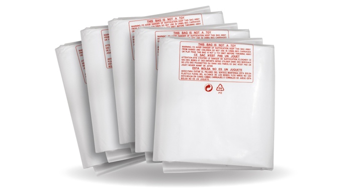 Clear Plastic Dust Collector Replacement Bag 5 Pack