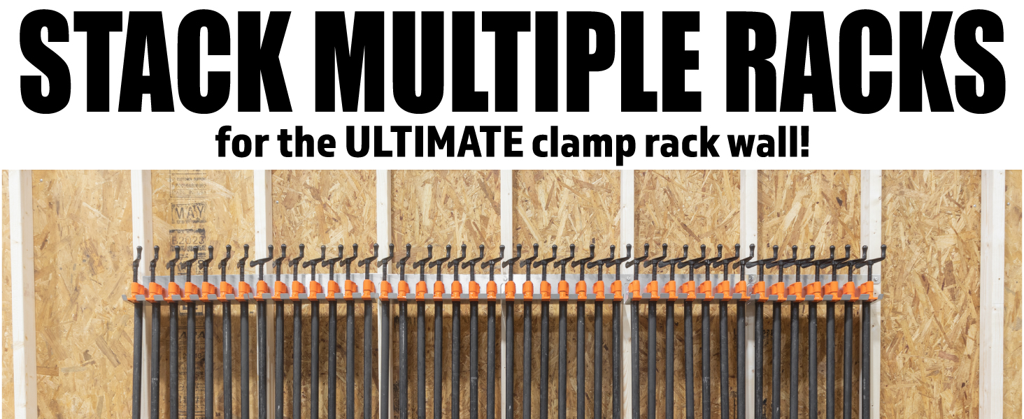 Pipe Clamp Modular Clamp Rack - 3 Pack