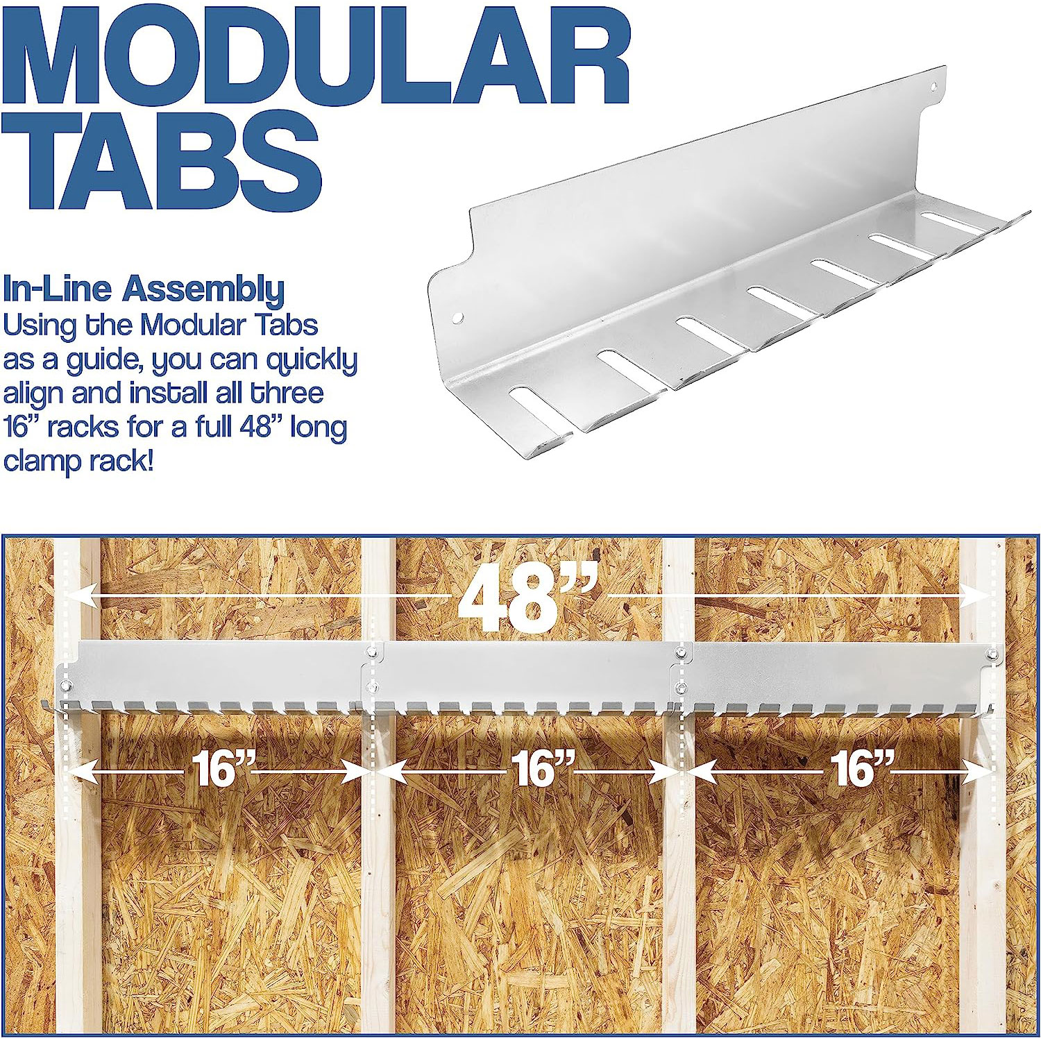 Bar/Parallel Clamp Modular Clamp Rack - 3 Pack