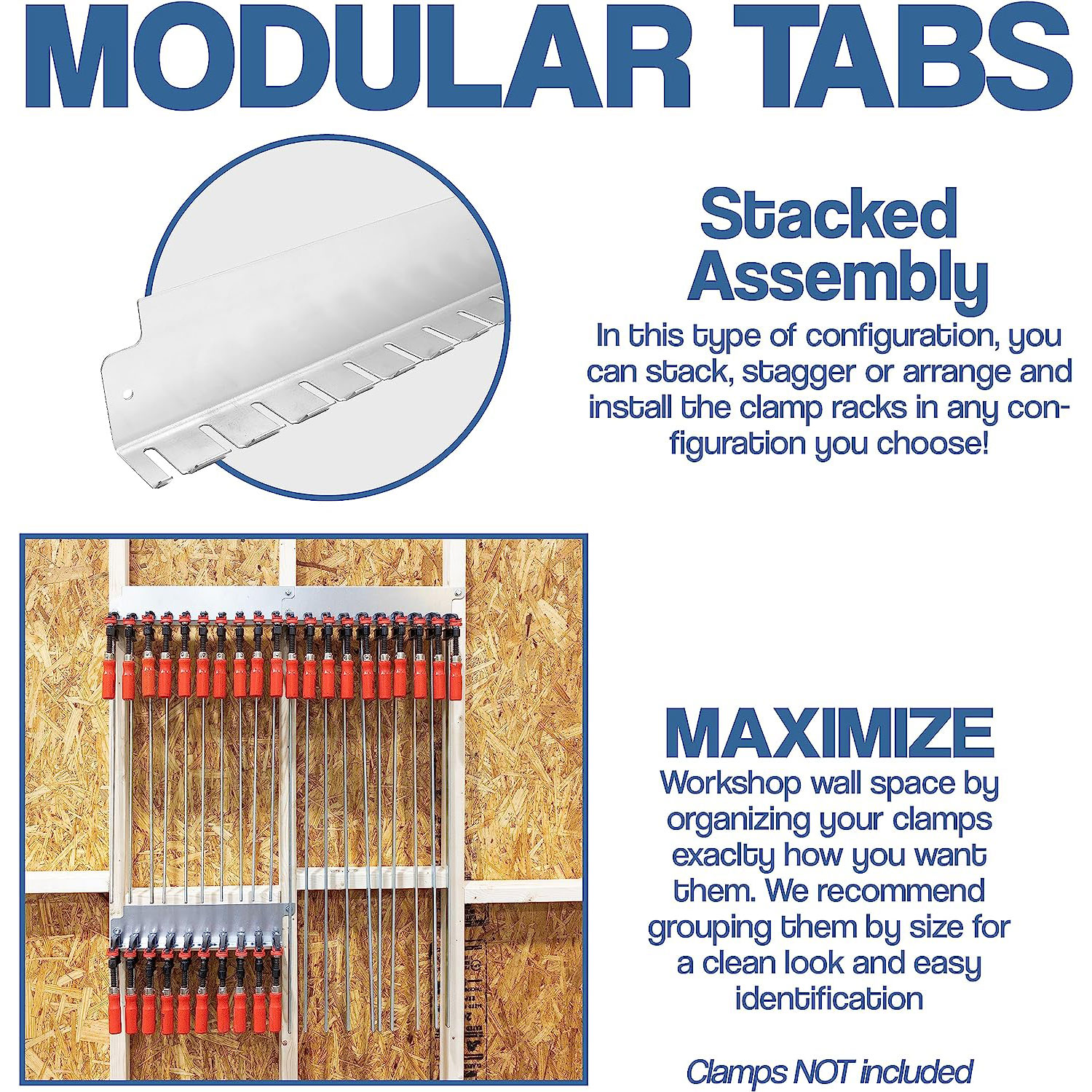 F-Clamp Modular Clamp Rack - 3 Pack