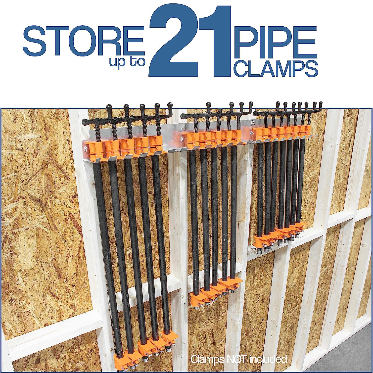 Pipe Clamp Modular Clamp Rack - 3 Pack