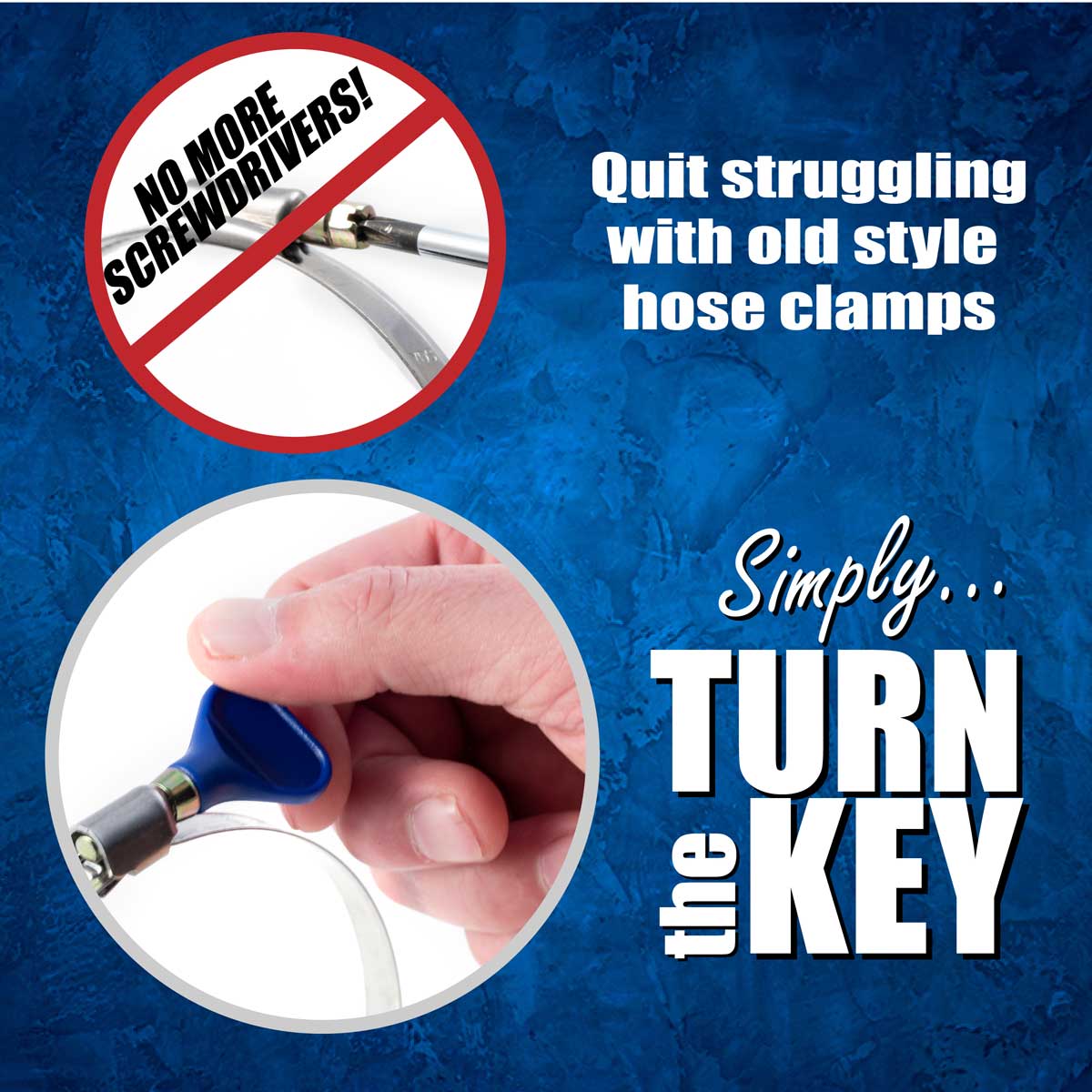 Heavy Duty Clear PVC Flex Hose with 2 Hose Clamps