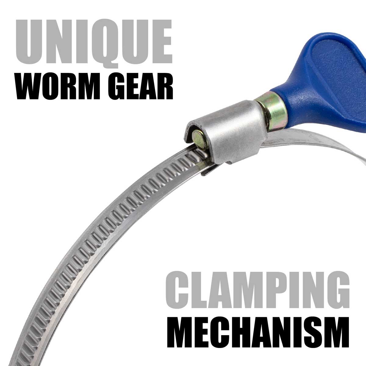 Heavy Duty Clear PVC Flex Hose with 2 Hose Clamps