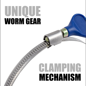 Heavy Duty Clear PVC Flex Hose with 2 Hose Clamps