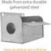 Steel Sandpaper Roll Dispenser Holds Five 1" x 20' Abrasive Rolls