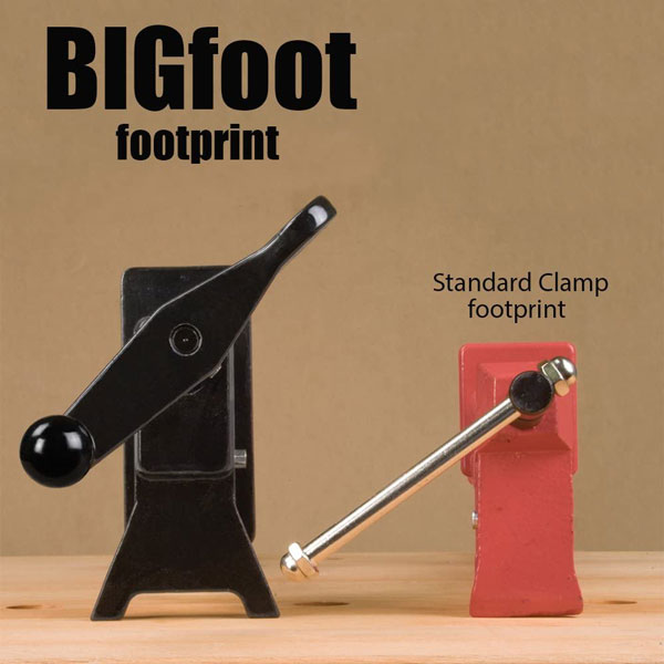 BIGfoot Aluminum Bar Clamp Extra Wide Base