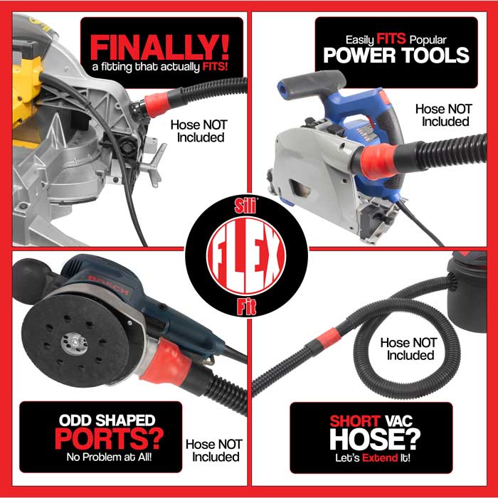 Flex Fit Threaded Fittings for Power Tool Hose