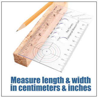 Pocket Size Universal Wood Turners Measuring Gauge