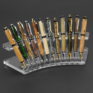 12 Pen Clear Acrylic Fanned Arch Display