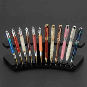 12 Pen Black Acrylic Fanned Arch Display