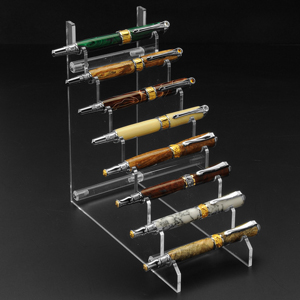 8 Pen Horizontal Clear Acrylic Stand