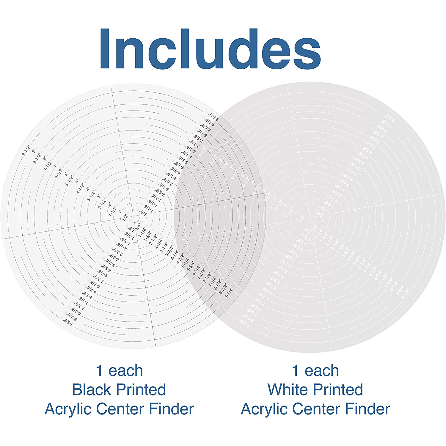 10" Round Center Finder/Compass Set