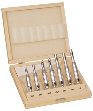 7 Piece Self Centering Hinge Bit Set