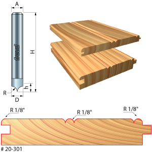 Radius V Groove Router Bit