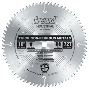 Freud® 10" Thick Non-Ferrous Metal Blade / LU89M010