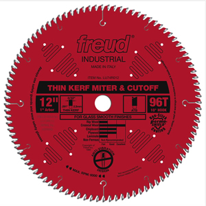 12" Thin Kerf Industrial Ultimate Cut-Off Blade LU85R012 