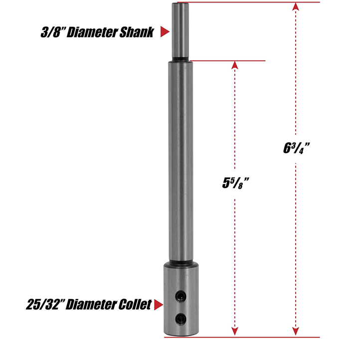 Fulton 6" Forstner Bit Extender