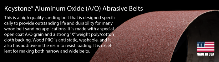 Keystone Aluminum Oxide Abrasive Belts