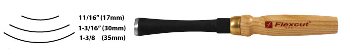 Flexcut no. 5 sweep mallet tool