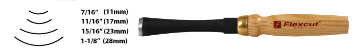 Flexcut no. 7 sweep mallet tool