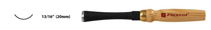 Flexcut no. 8 sweep mallet tool